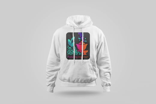 Hoodie — Floral Tie Guan Yin